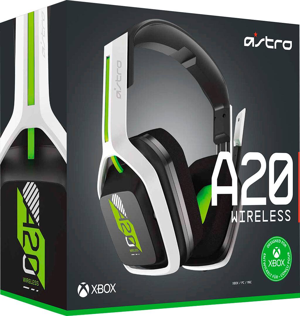 Alt View 19. Astro Gaming - A20 Gen 2 Wireless Gaming Headset for Xbox Series X|S, Xbox One, Windows, Mac OS - White/Green.