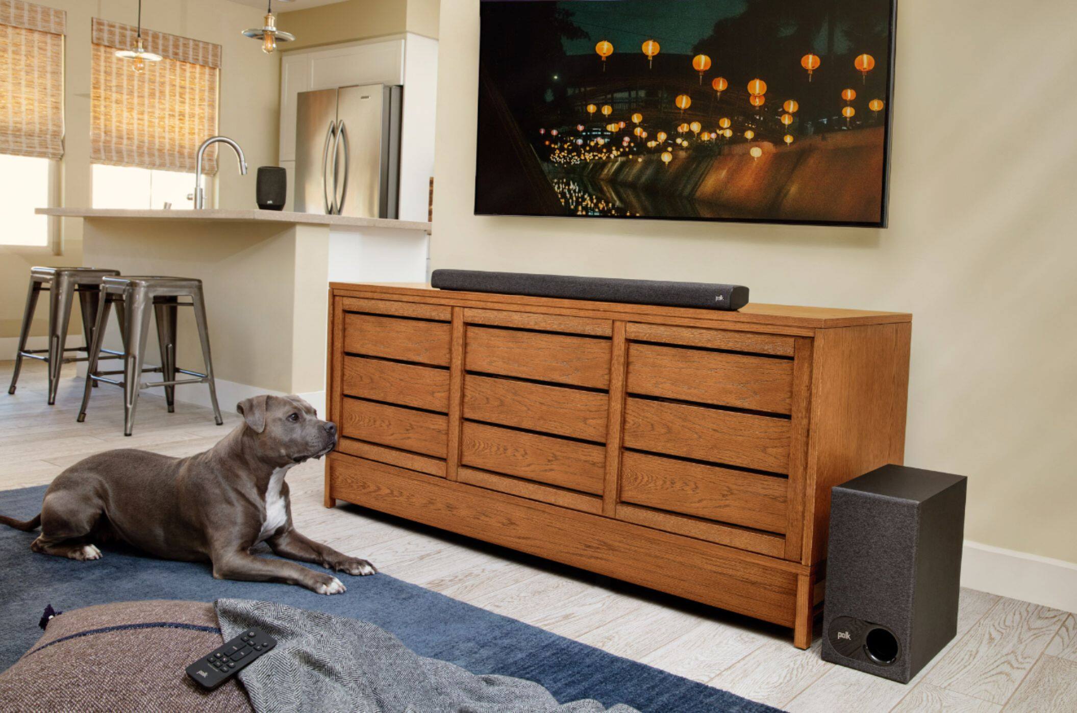 Alt View 12. Polk Audio - 2.1-Channel Signa S3 Ultra-Slim Soundbar with Wireless Subwoofer and Dolby Digital - Black.