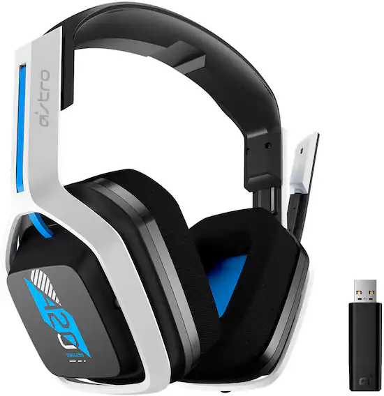 Astro Gaming A20 Gen 2 Wireless Gaming Headset for PS5 PS4 PC White Blue 939 001876 Best Buy
