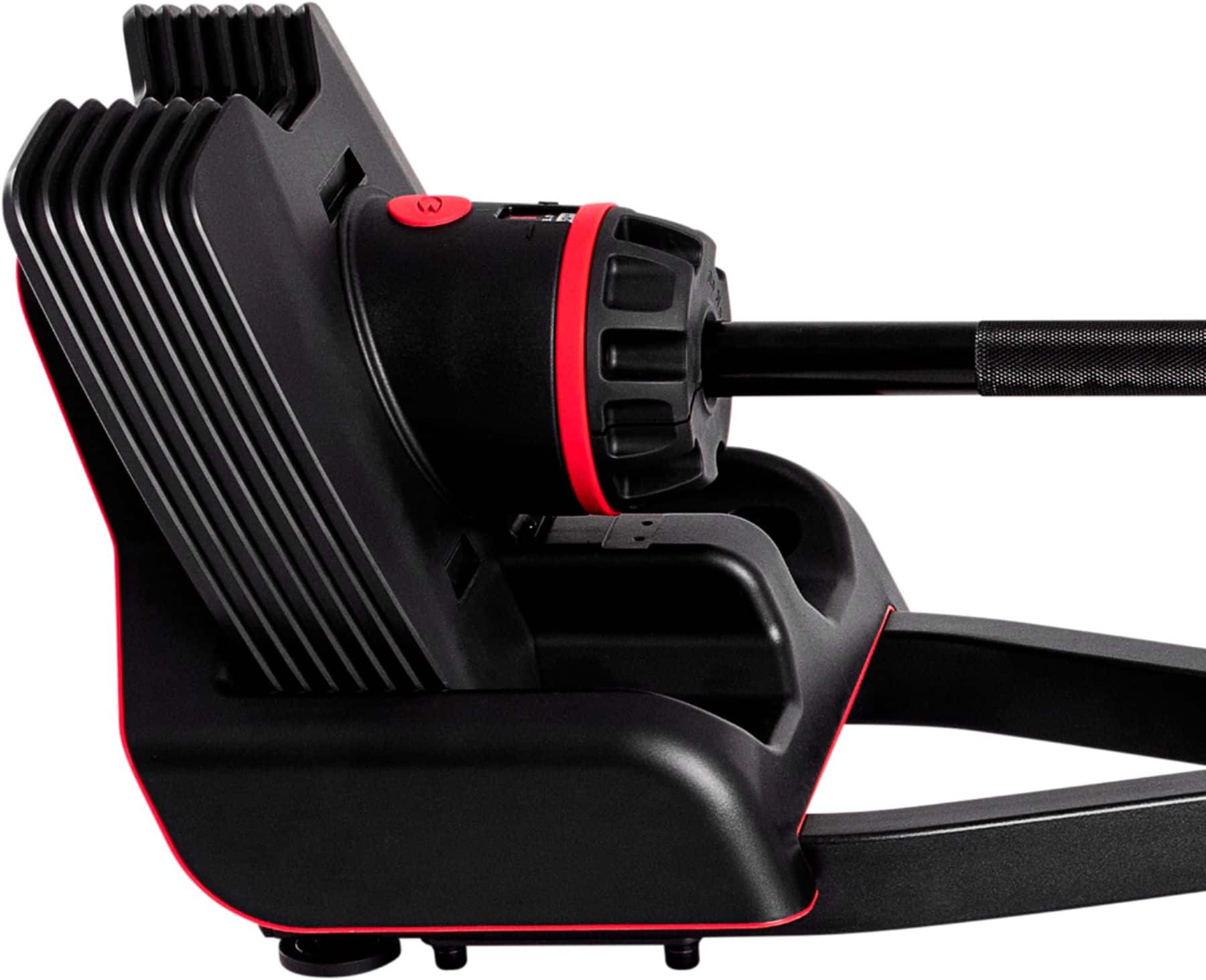 Alt View 12. BowFlex - SelectTech 2080 Barbell with Curl Bar - Black.