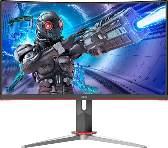 AOC 24G2SP 24 Frameless Gaming Monitor, Full HD IPS, 165Hz, 1ms, Height  Adjustable Stand ,Black