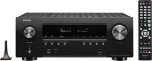 Denon - AVR-S960H (90W X 7) 7.2-Ch. with HEOS and Dolby Atmos 8K Ultra HD HDR Compatible AV Home Theater Receiver with Alexa - Black - Front_Zoom