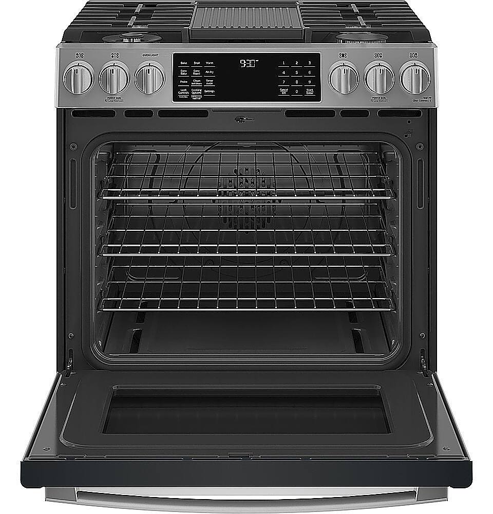 GE Profile 5.6 Cu. Ft. SlideIn Gas True Convection Range with BuiltIn WiFi and Hot Air Frying