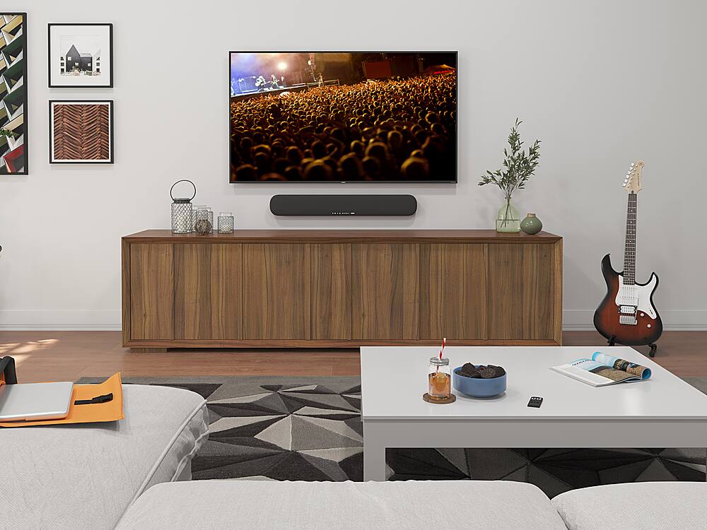 Alt View 12. Yamaha - SR-B20A Sound Bar with Built-in Subwoofers and Bluetooth - Black.