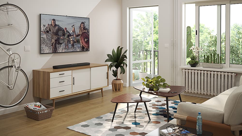 Alt View 13. Yamaha - SR-B20A Sound Bar with Built-in Subwoofers and Bluetooth - Black.