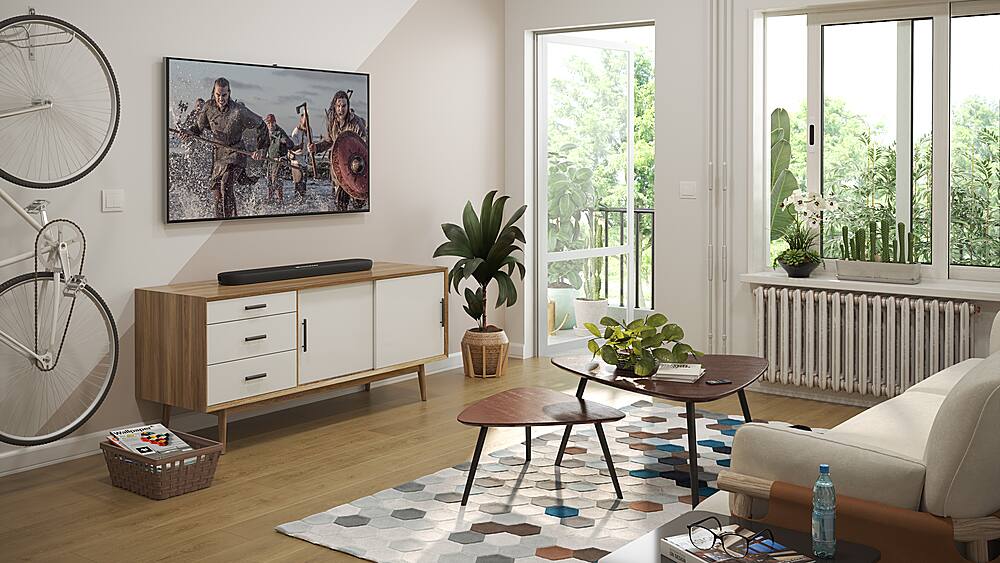 Alt View 13. Yamaha - SR-B20A Sound Bar with Built-in Subwoofers and Bluetooth - Black.