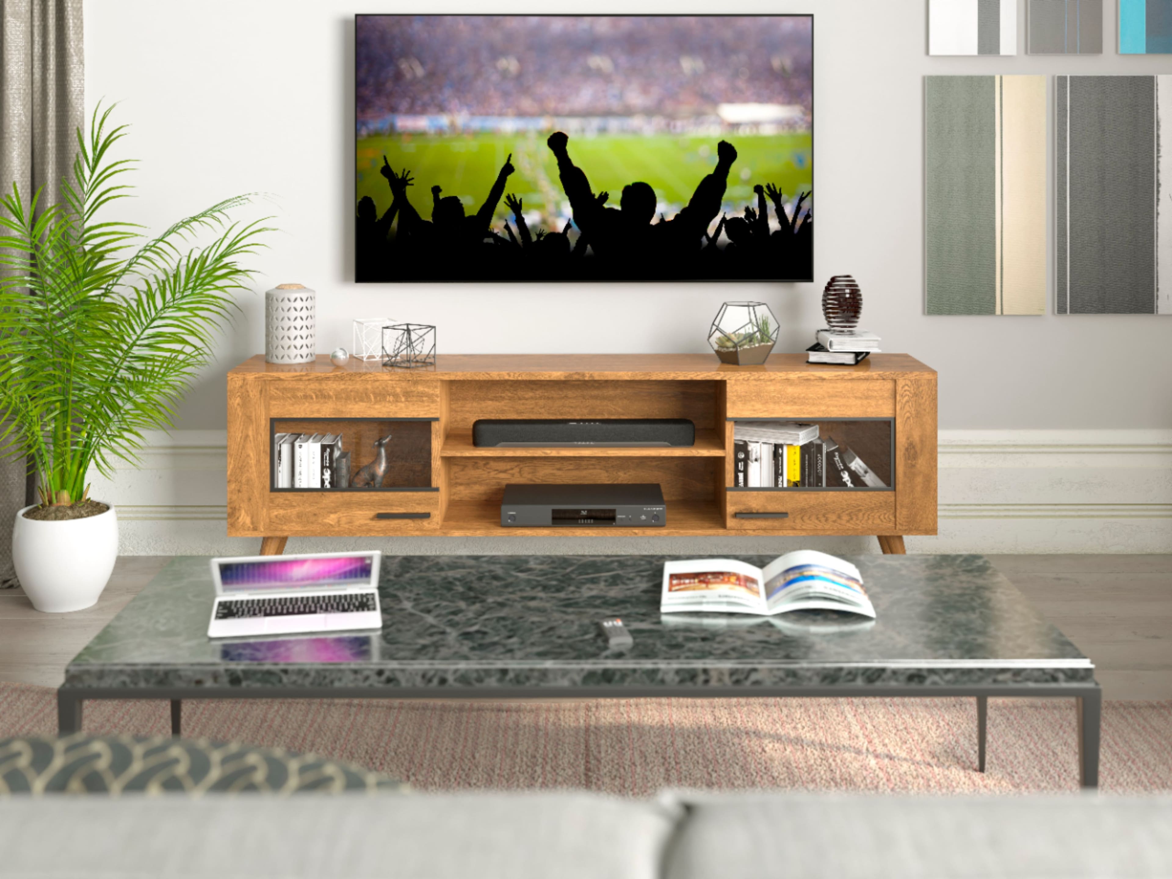 Alt View 11. Yamaha - SR-C20ABL 2.1-Channel Soundbar with Built-in Subwoofer - Black.