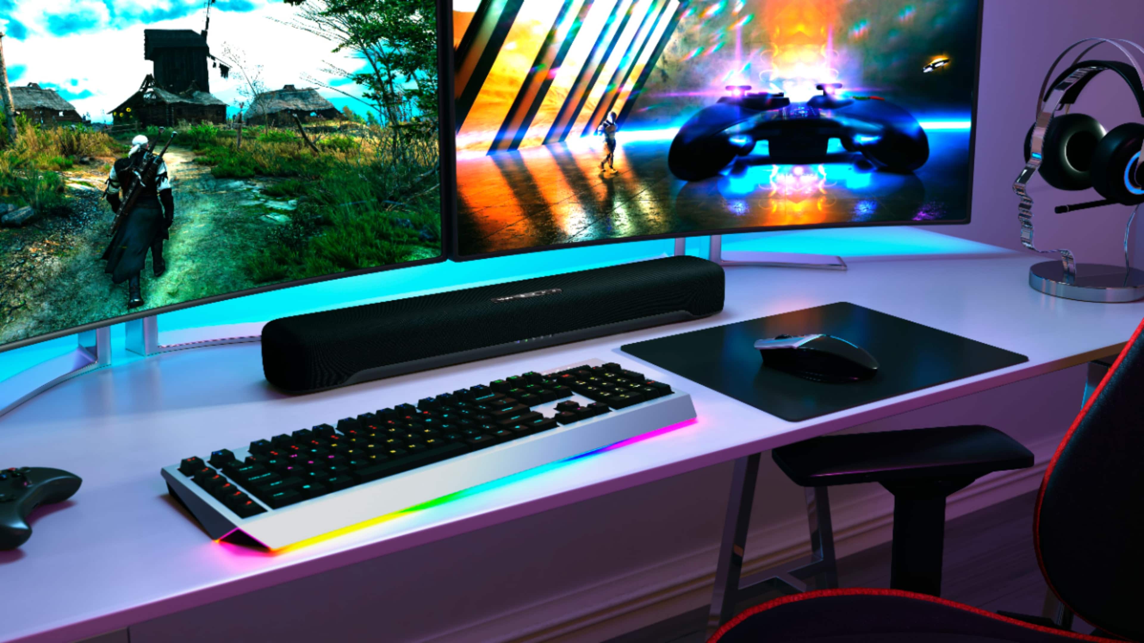 Alt View 16. Yamaha - SR-C20ABL 2.1-Channel Soundbar with Built-in Subwoofer - Black.