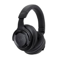 Audio-Technica - ATH-WS990BTBK Wireless Bluetooth Headphones - Black - Front_Zoom