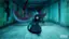 Samurai Jack is a popular animated television series that follows the adventures of a samurai named Jack. In the image, we see a character from the show holding a large sword, possibly preparing for a fight or facing a challenge. The scene takes place in a dark room, which adds to the dramatic atmosphere of the image. The character's presence and the sword suggest that the image captures a moment from the show, showcasing the action and adventure that are characteristic of Samurai Jack.