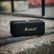 Alt View Zoom 27. Marshall - Emberton Portable Bluetooth Speaker - Black & Brass.