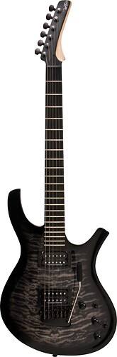Front Standard. Parker - Maxx Fly PDF Series Radial Neck 6-String Full-Size Electric Guitar - Quilt Black Burst.