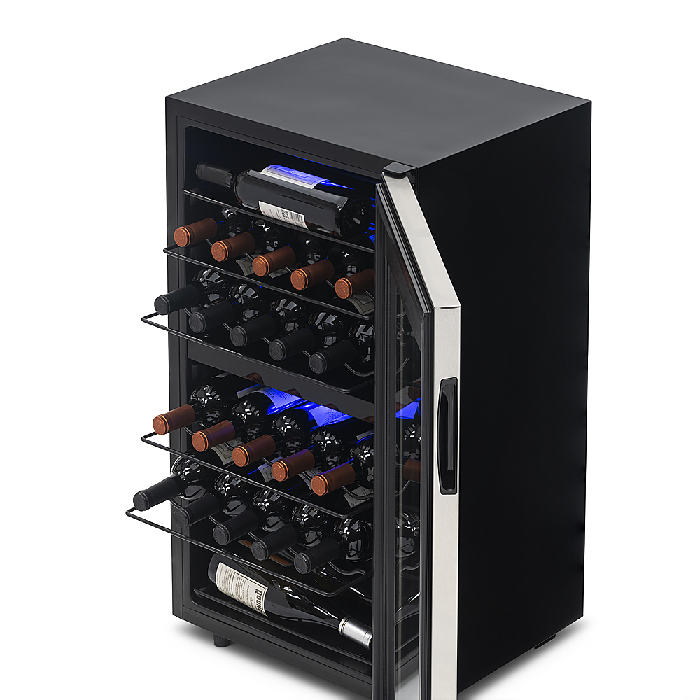 NewAir Freestanding 28 Bottle Dual Zone Compressor Wine Fridge Stainless  steel NWC028SS01 - Best Buy