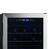Alt View 16. NewAir - Freestanding 43 Bottle Dual Zone Compressor Wine Fridge - Stainless Steel.