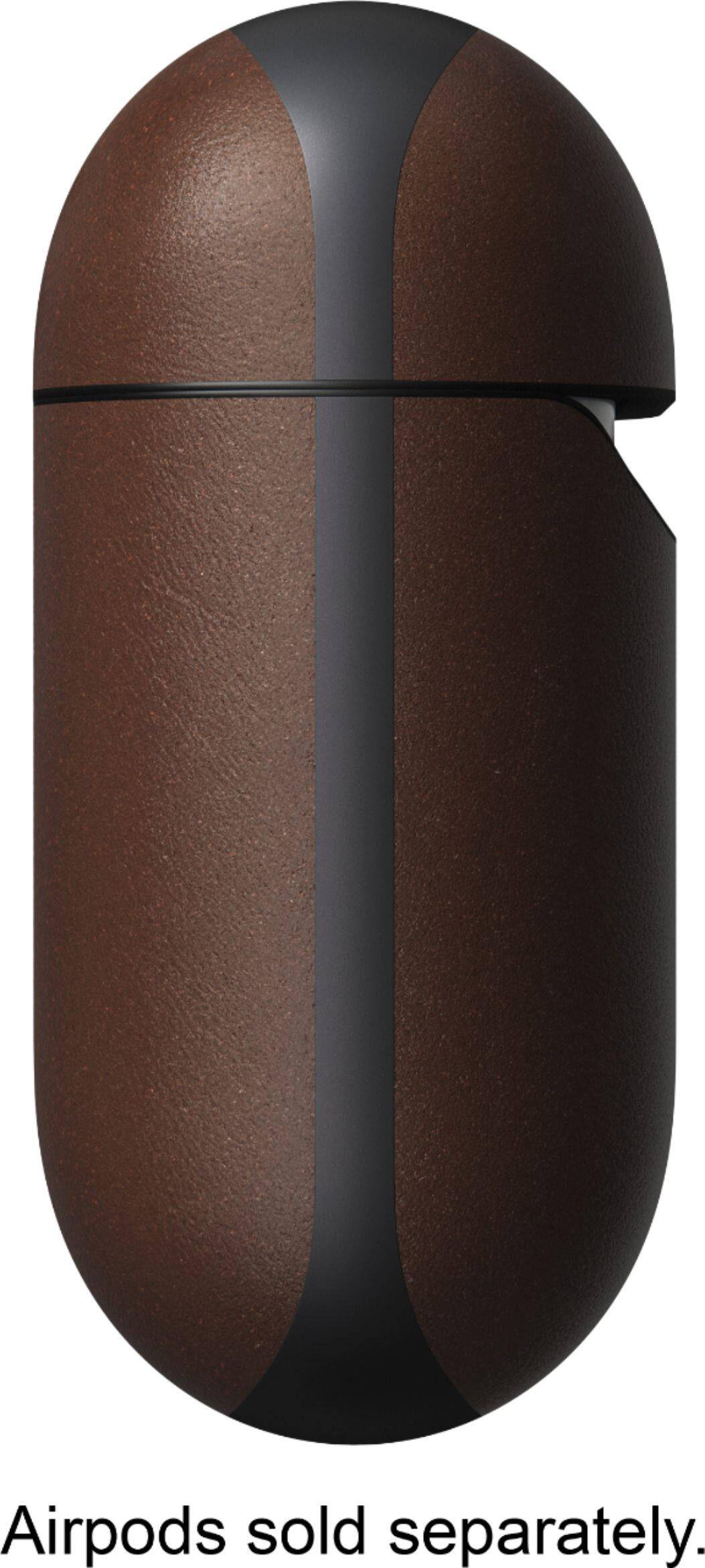 Left. Nomad - Rugged Case for AirPods - brown.