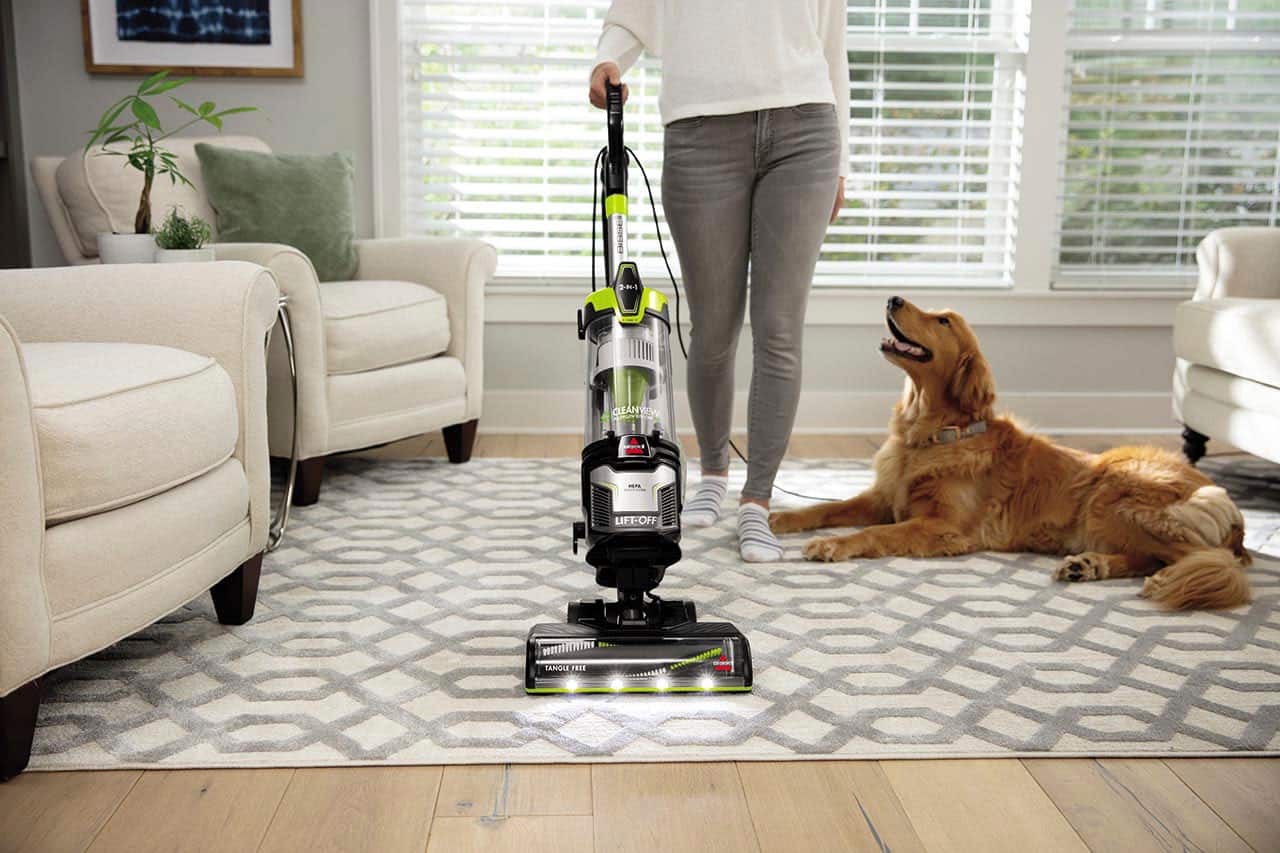 Alt View 16. BISSELL - CleanView Allergen Lift-Off Pet Vacuum - Black/ Electric Green.