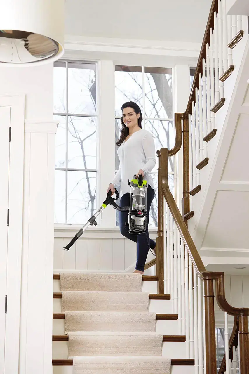 Alt View 19. BISSELL - CleanView Allergen Lift-Off Pet Vacuum - Black/ Electric Green.