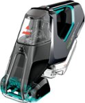 Front Zoom. BISSELL - Pet Stain Eraser PowerBrush Plus cordless portable carpet cleaner - Titanium and Electric Blue.