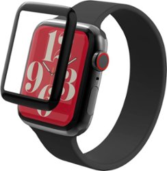 ZAGG - InvisibleShield GlassFusion+ Flexible Hybrid Screen Protector for Apple Watch Series 4/5/SE/6 2020 and 2022 40mm - Angle_Zoom