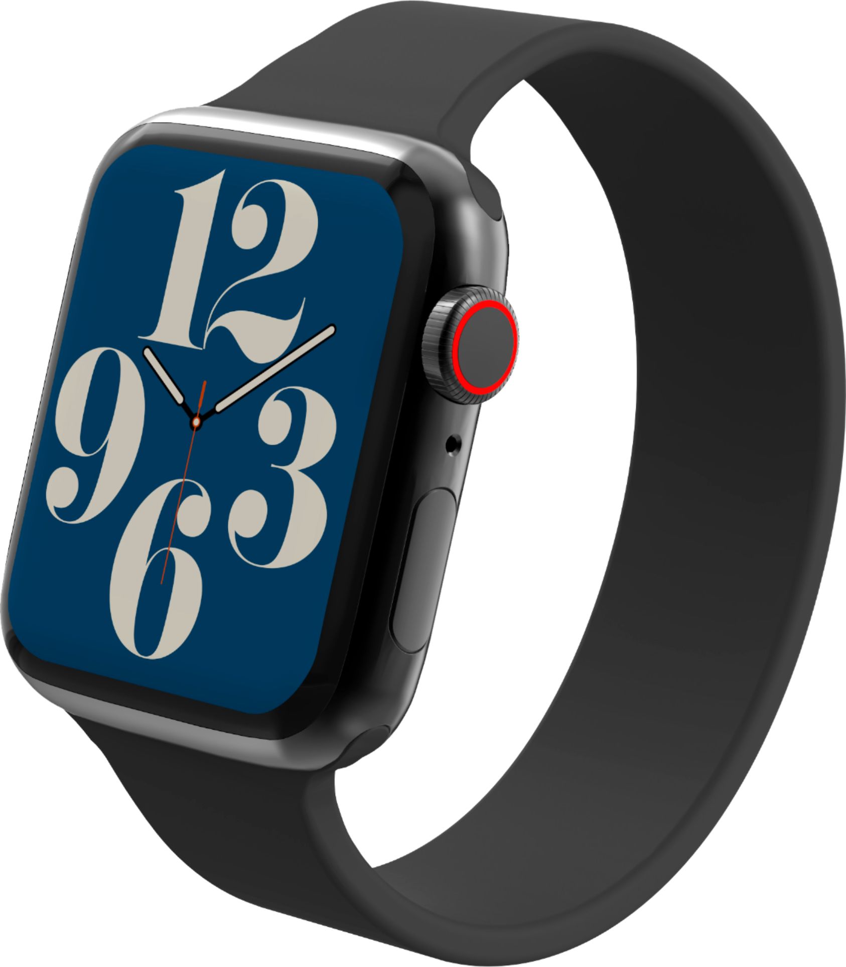 Left View: Raptic - Edge Bumper for Apple Watch™ 42mm - Clear