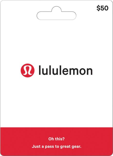 Lululemon $50 Gift Card Lululemon $50 - Best Buy