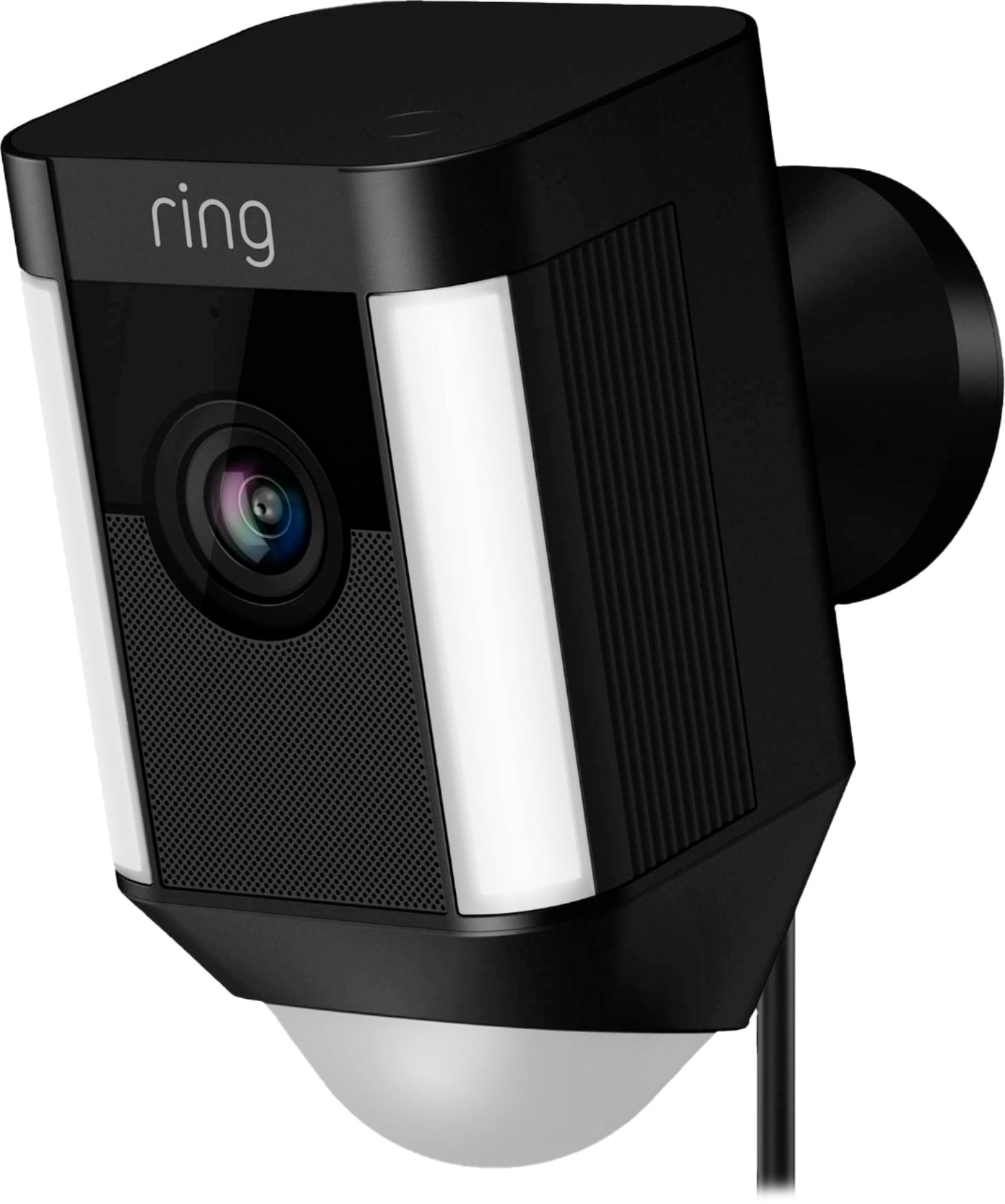 Angle View: Ring - Refurbished Indoor/Outdoor Wired 1080p Security Camera - Black