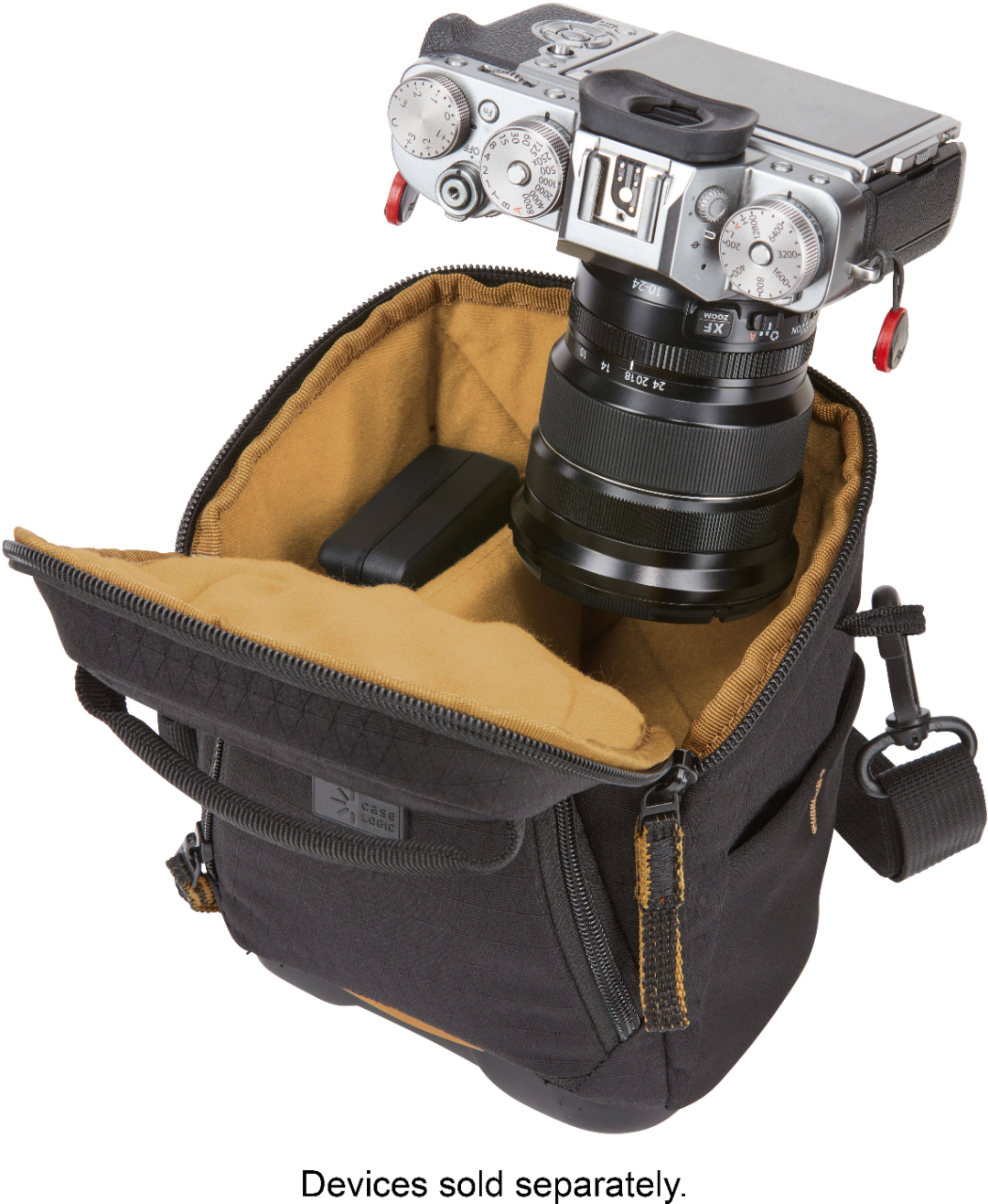 Alt View 11. Case Logic - Viso DSLR/Mirrorless Camera & Lens Bag/Case w/ Weather Resistant EVA Base, Detachable Shoulder Strap & Interior Dividers - Black.