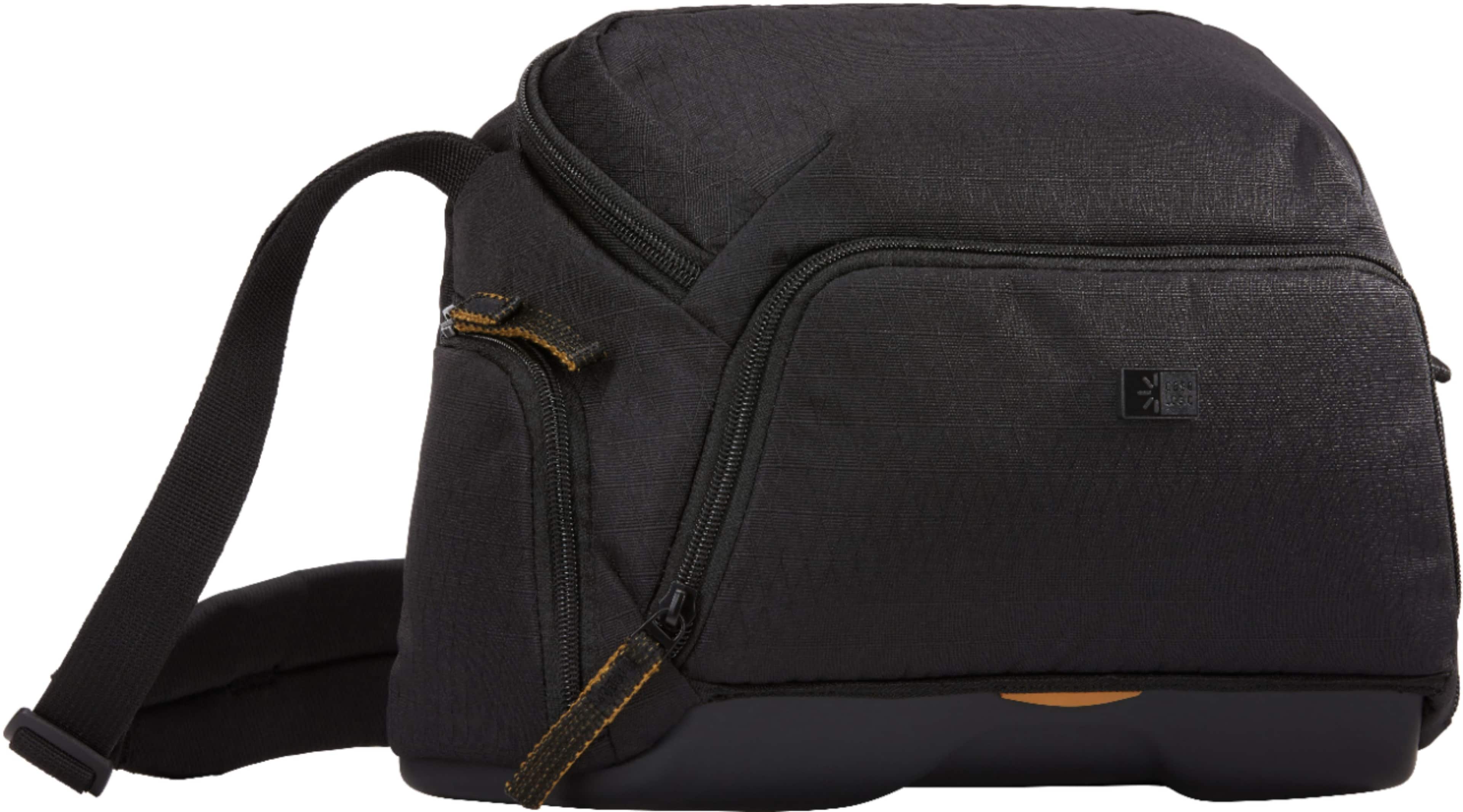 Angle. Case Logic - Viso Medium DSLR/Mirrorless Camera, Drone & Lens Shoulder Bag/Case with Weather Resistant EVA Base, & Foam Compartments - Black.