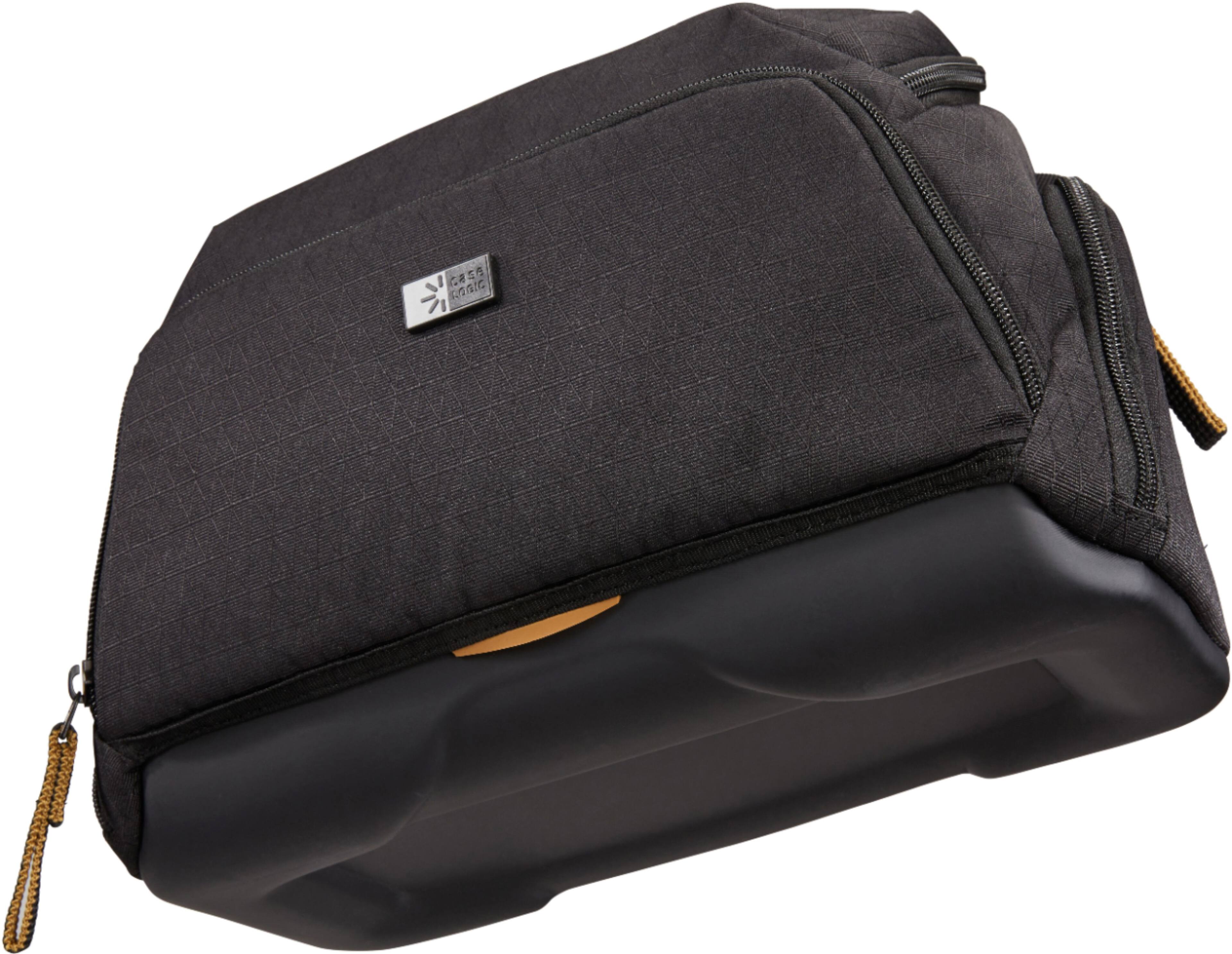Alt View 15. Case Logic - Viso Medium DSLR/Mirrorless Camera, Drone & Lens Shoulder Bag/Case with Weather Resistant EVA Base, & Foam Compartments - Black.