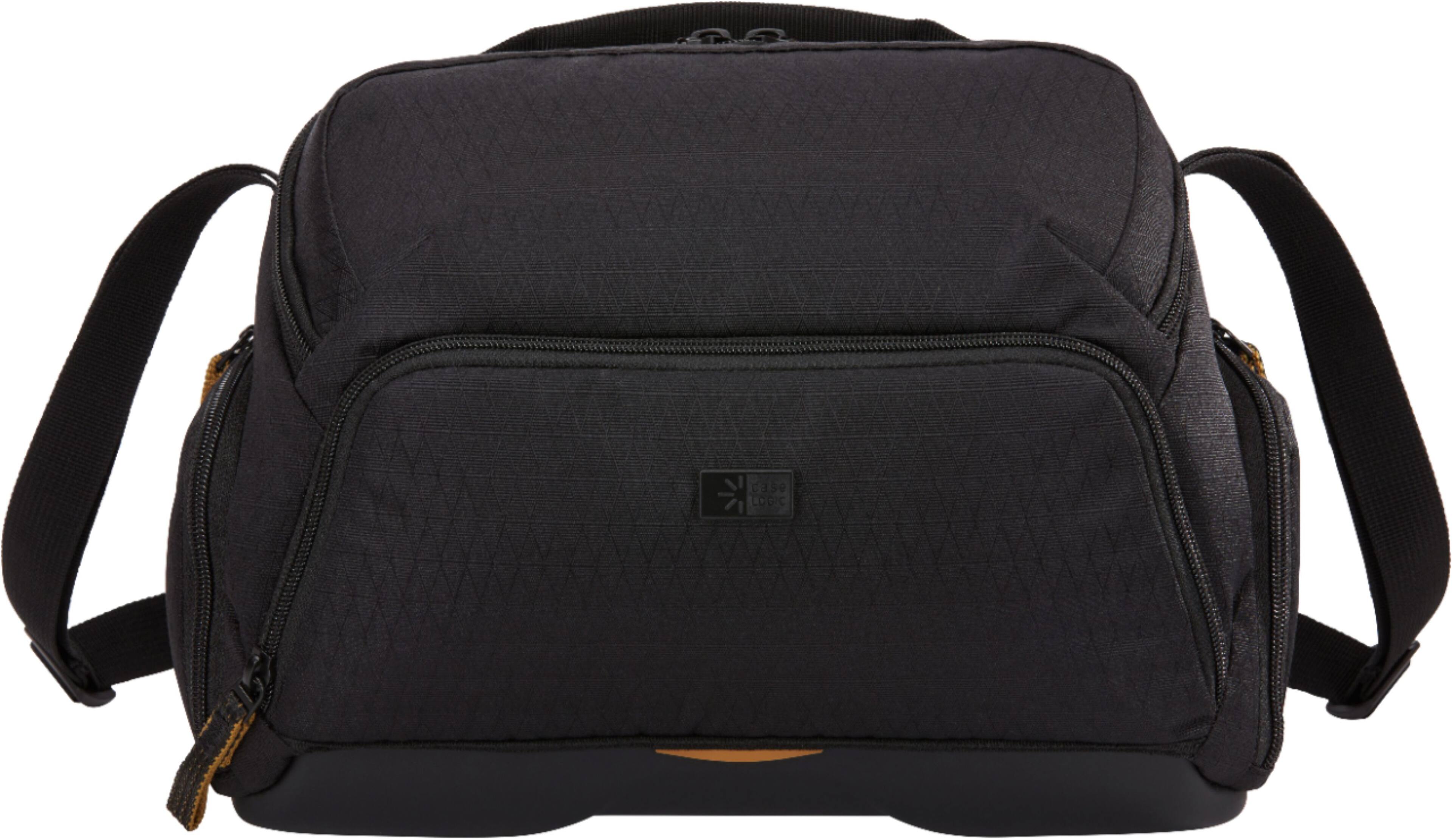 Alt View 18. Case Logic - Viso Medium DSLR/Mirrorless Camera, Drone & Lens Shoulder Bag/Case with Weather Resistant EVA Base, & Foam Compartments - Black.