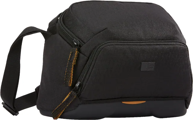 Angle. Case Logic - Viso Small DSLR/Mirrorless Camera & Lens Shoulder Bag/Case with Weather Resistant EVA Base, & Foam Camera Compartment - Black.