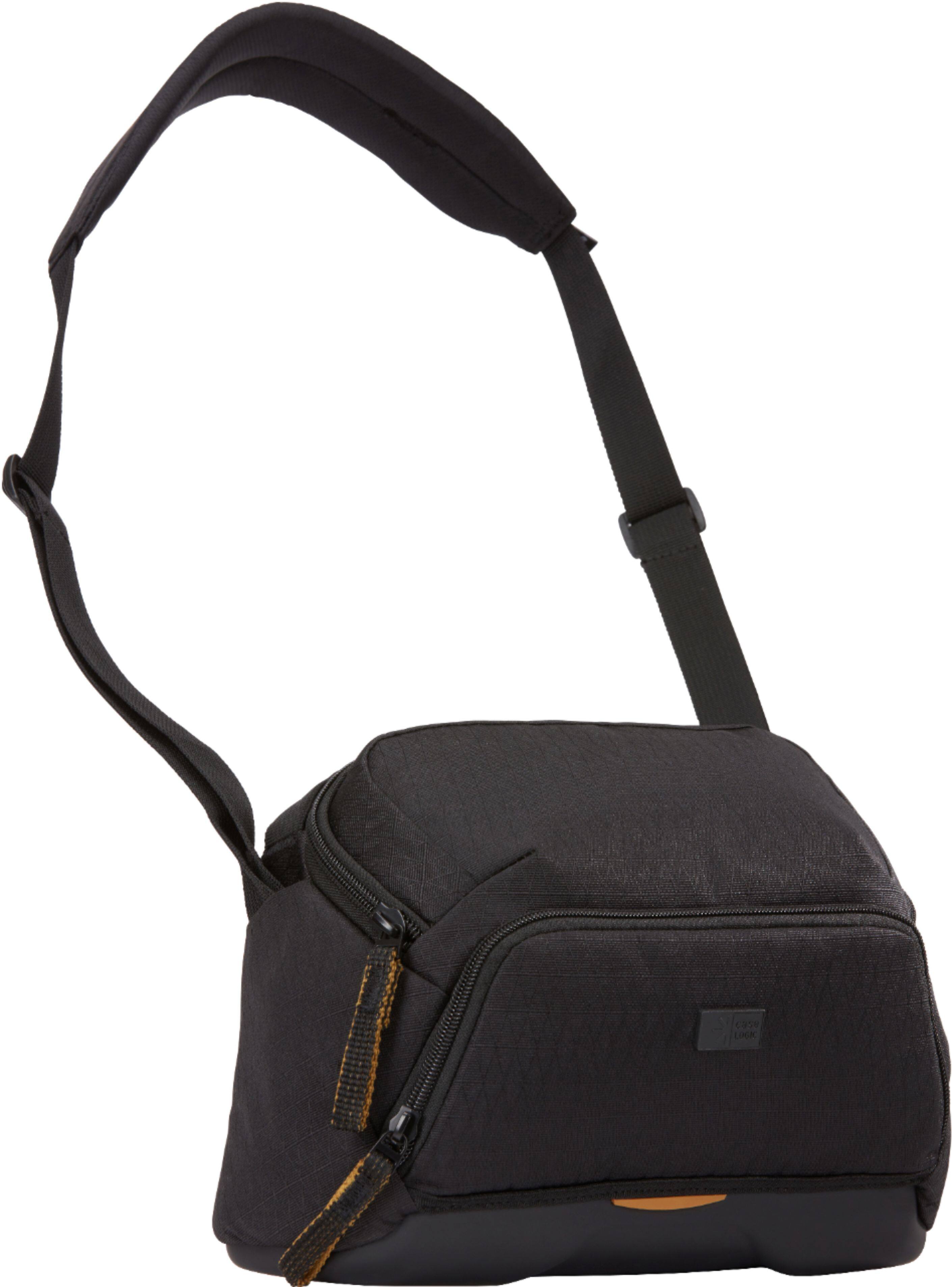 Alt View 15. Case Logic - Viso Small DSLR/Mirrorless Camera & Lens Shoulder Bag/Case with Weather Resistant EVA Base, & Foam Camera Compartment - Black.