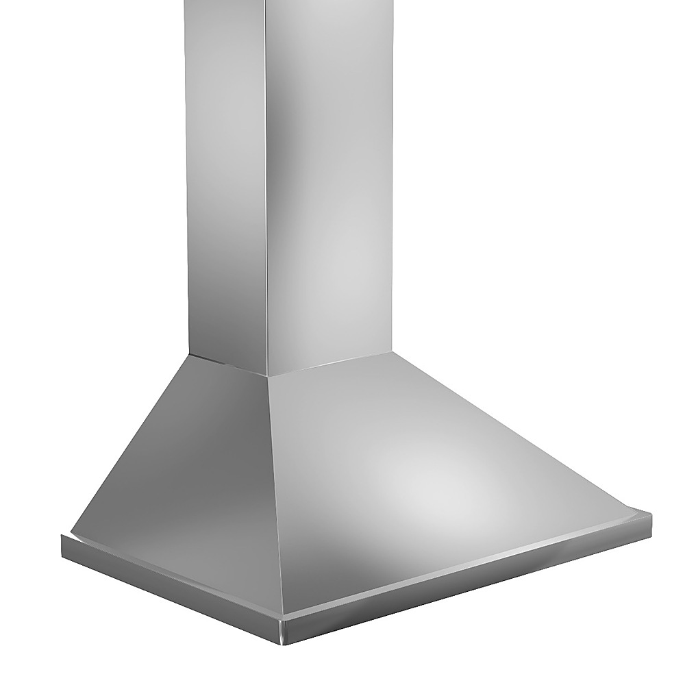 Angle View: ZLINE - 36 in. Professional Wall Mount Range Hood - Stainless steel