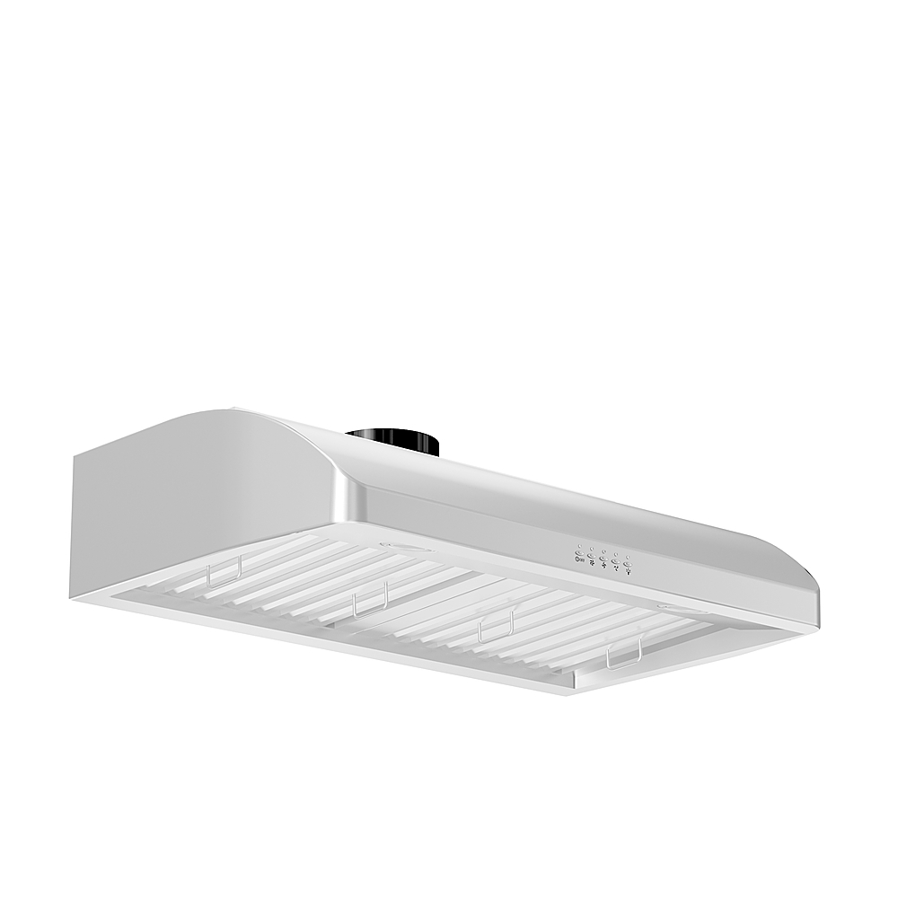 Angle View: ZLINE - 36 in. Under Cabinet Range Hood in Stainless Steel (625-36) - Silver