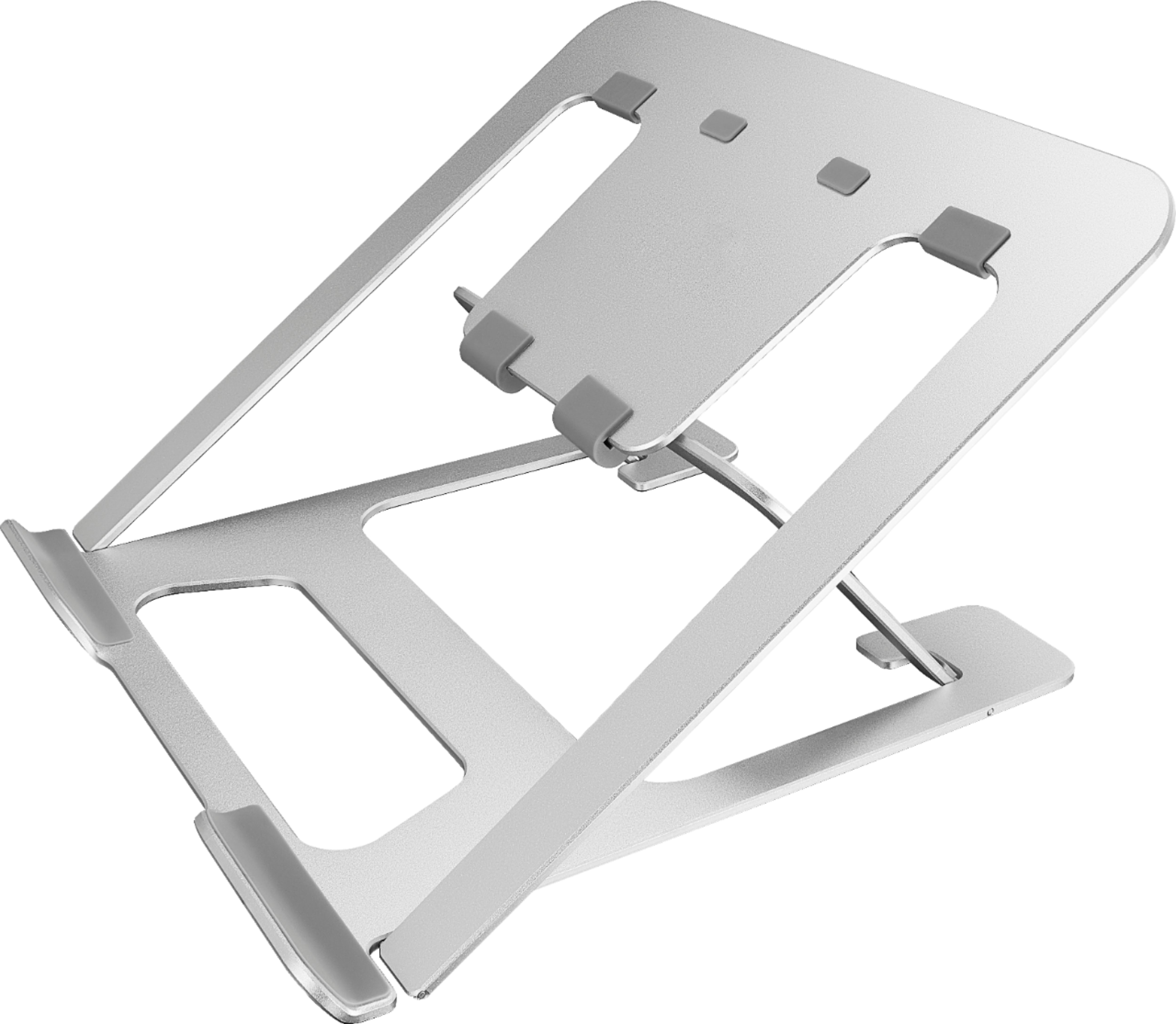 Angle View: Insignia™ - Portable Laptop Stand - Silver