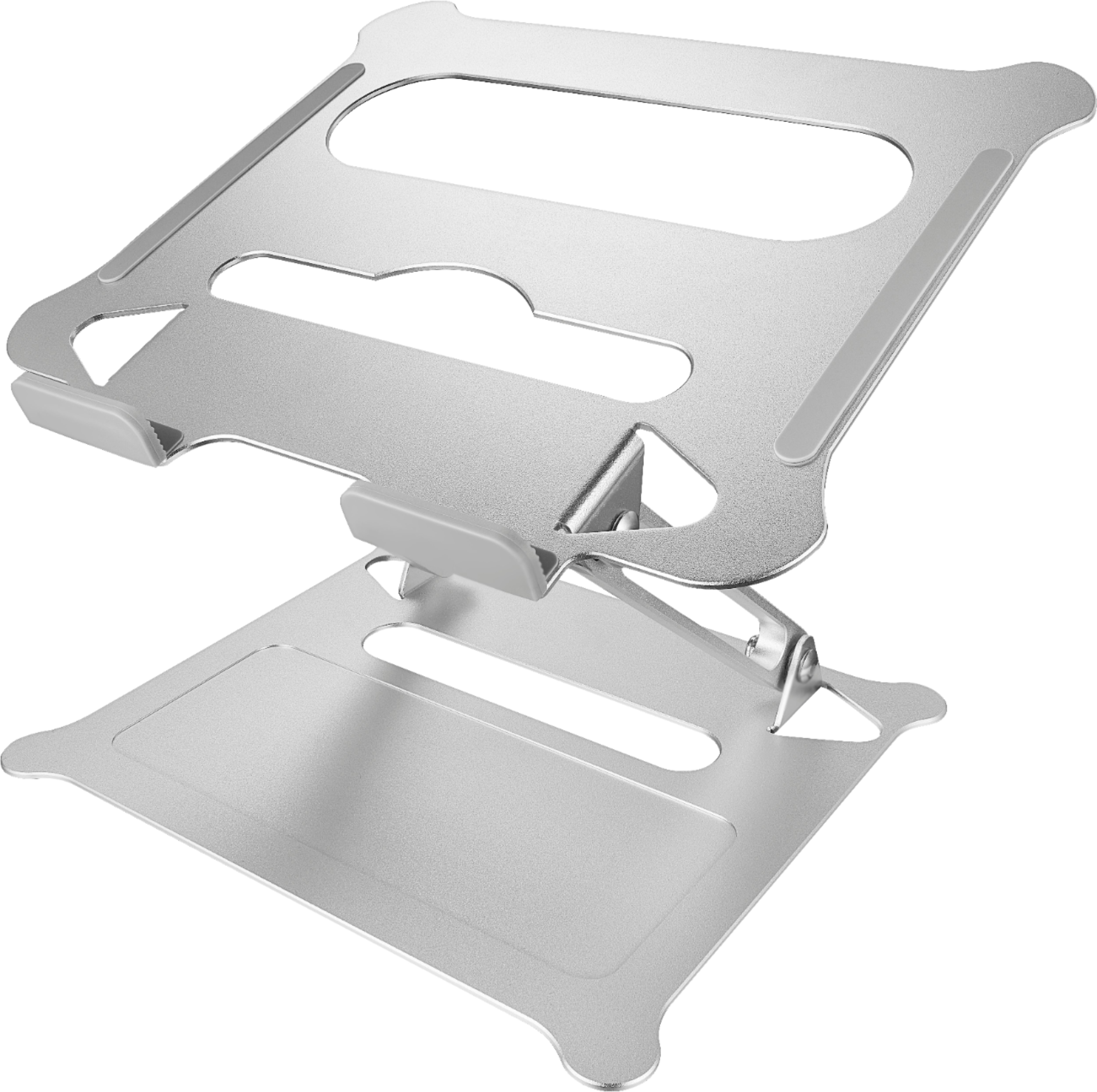 Angle View: Insignia™ - Ergonomic Laptop Stand - Silver