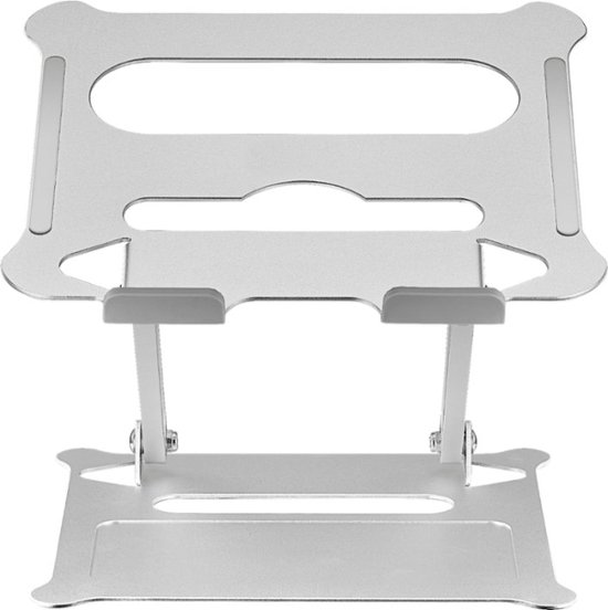 Front Zoom. Insignia™ - Ergonomic Laptop Stand with Adjustable Height and Angle for Laptops up to 17" Wide - Silver.