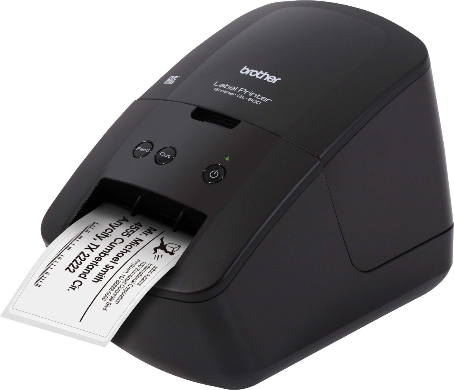 Simuler Grader celsius violet Brother QL-600 Economic Desktop Label Printer Black QL600 - Best Buy