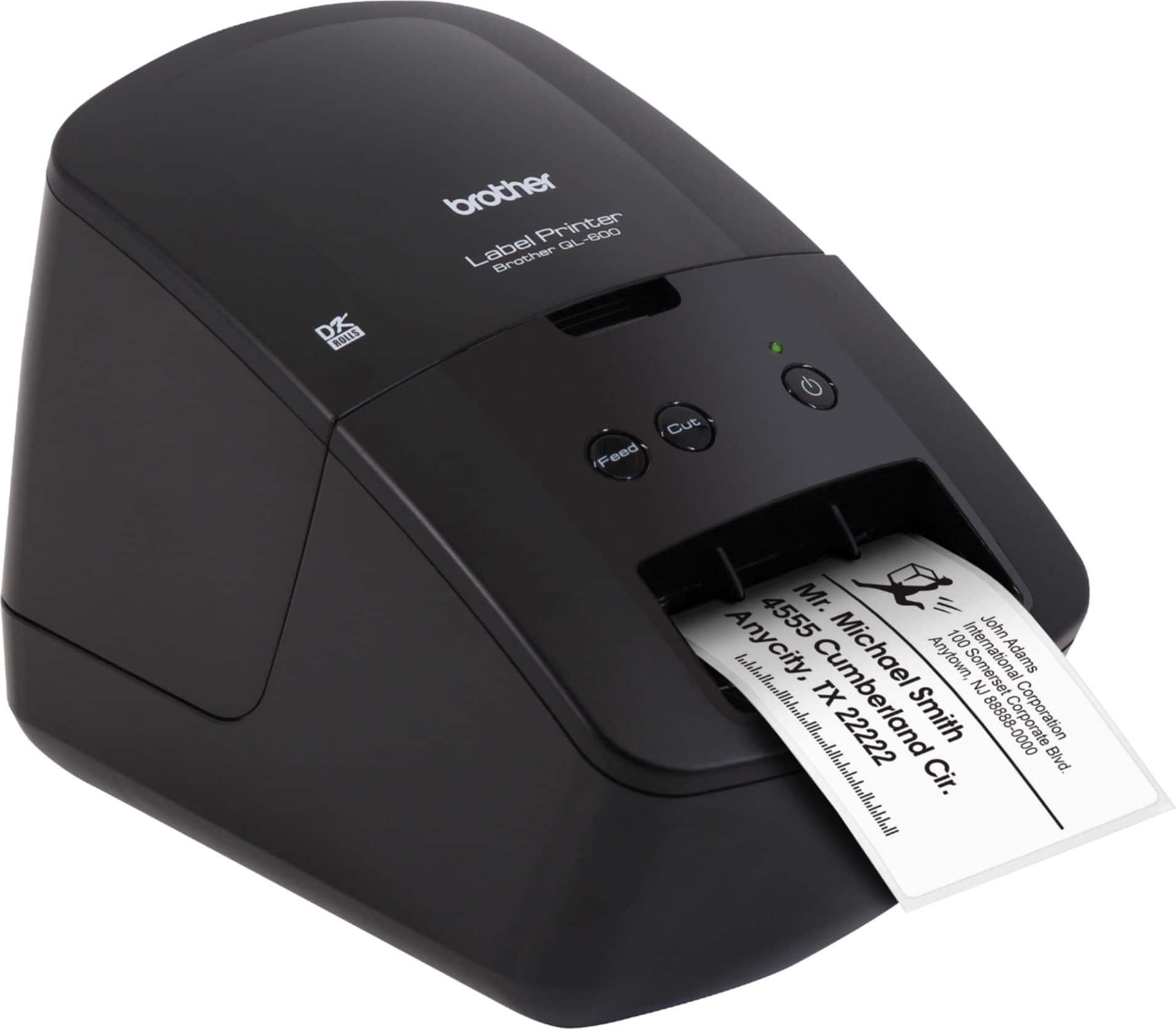 Alt View 11. Brother - QL-600 Economic Desktop Label Printer - Black.