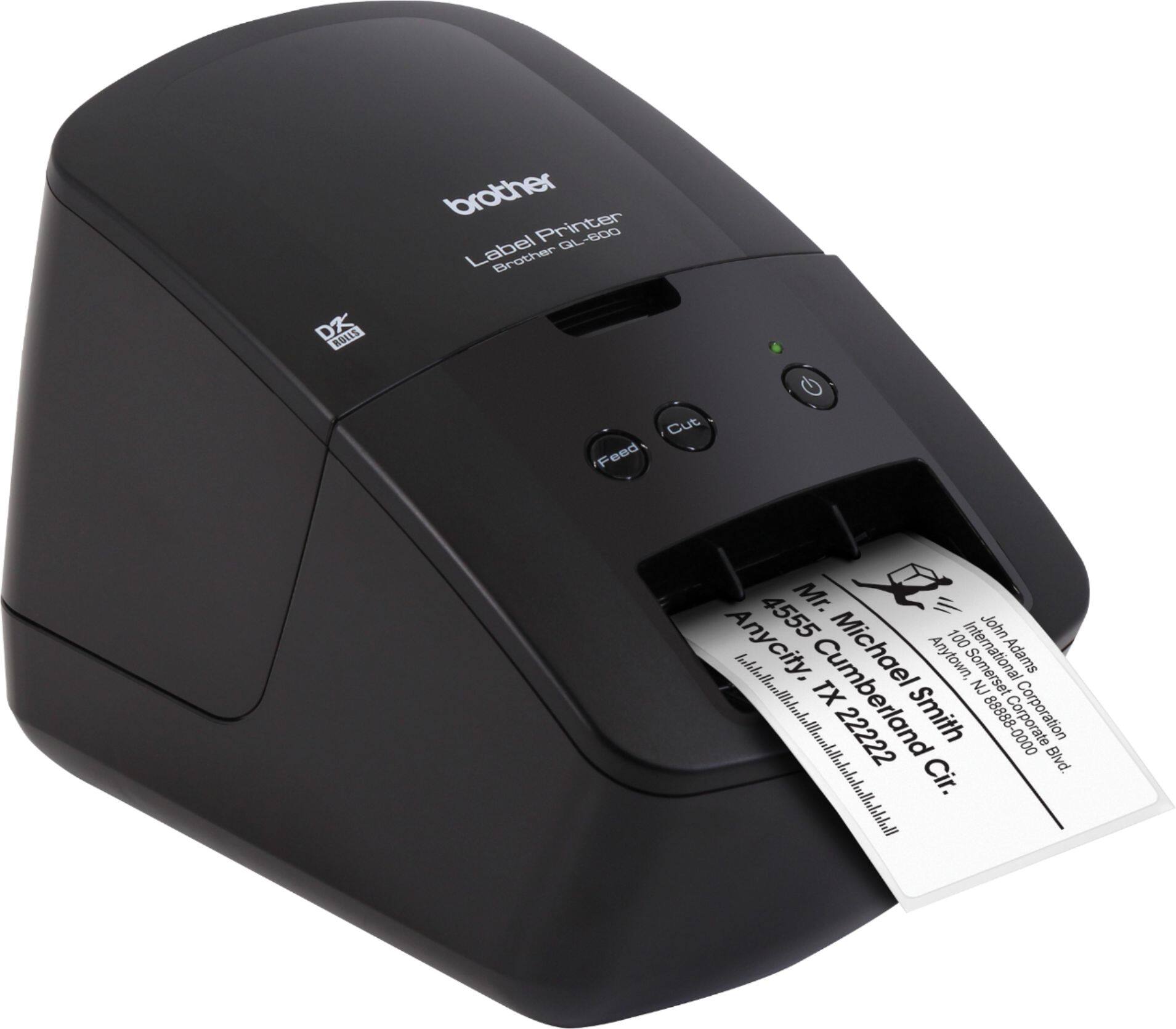 Alt View 11. Brother - QL-600 Economic Desktop Label Printer - Black.