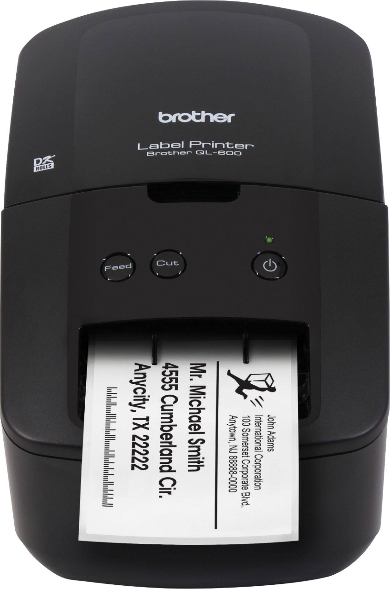 Alt View 12. Brother - QL-600 Economic Desktop Label Printer - Black.