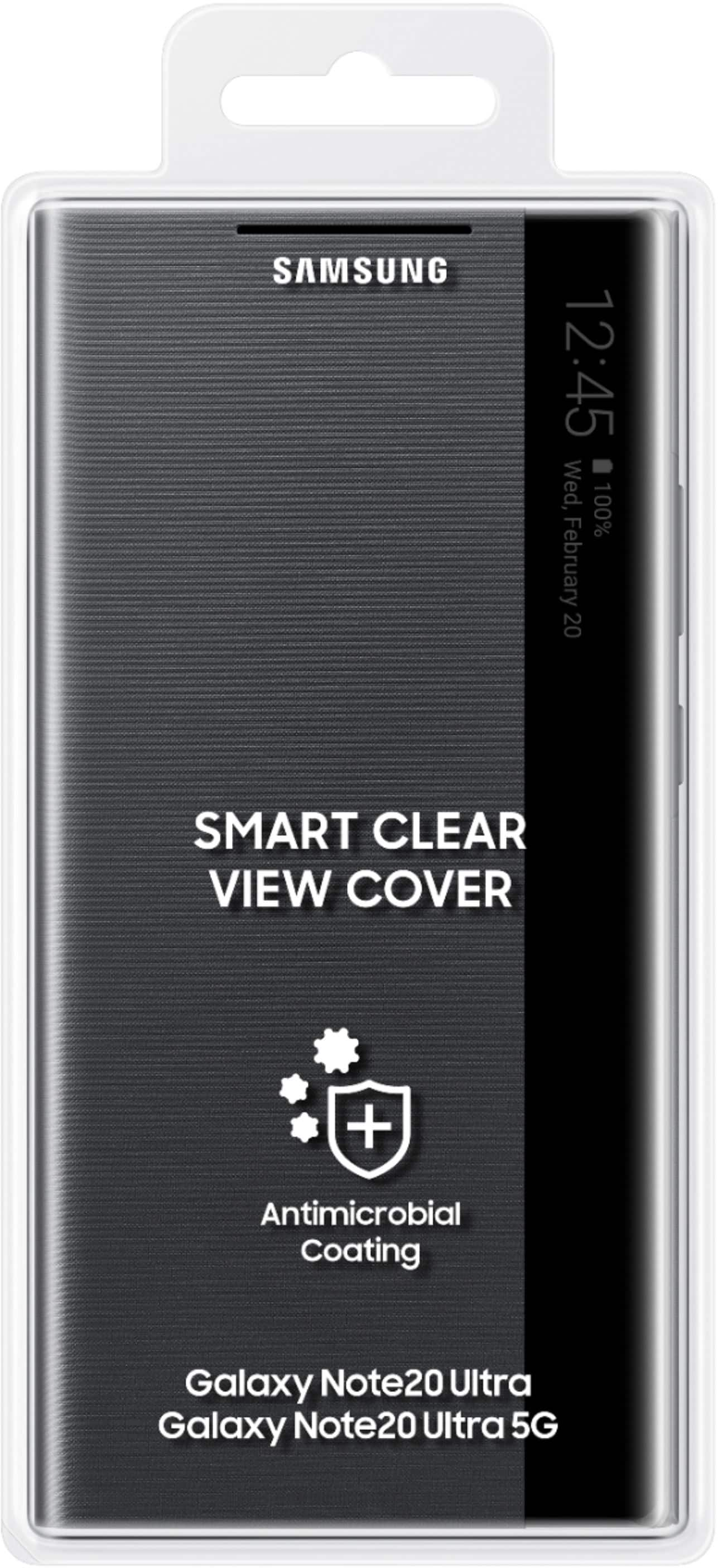 Samsung Galaxy Note20 Ultra 5G Case, S-View Flip Cover Black