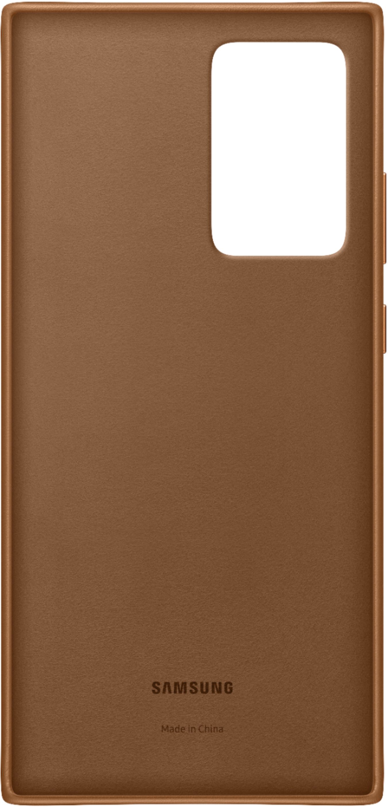 Best Buy: Samsung Leather Back Cover for Galaxy Note20 Ultra 5G Brown  EF-VN985LAEGUS