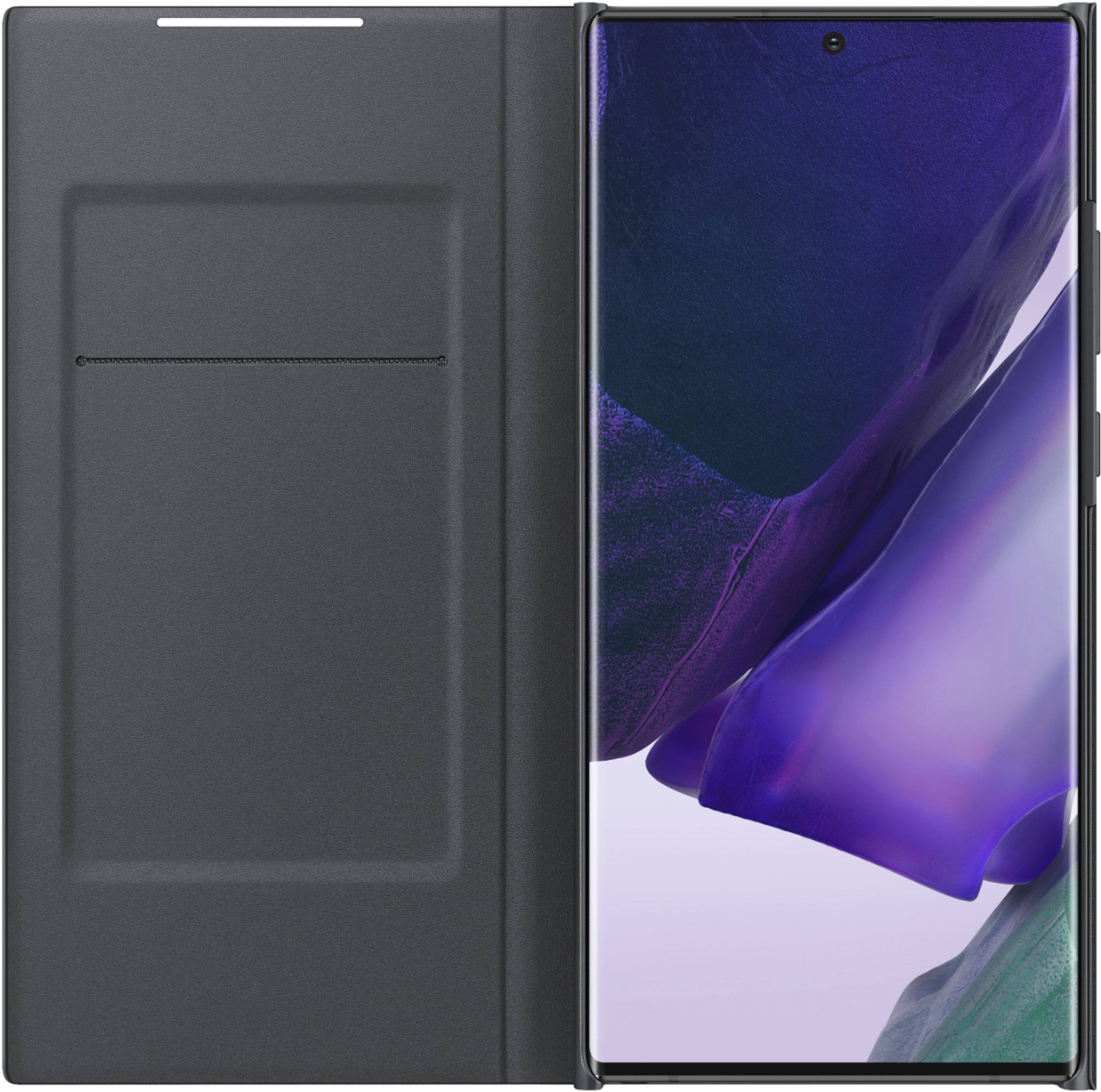 Alt View 12. Samsung - LED Wallet Cover for Galaxy Note20 Ultra 5G - Black.