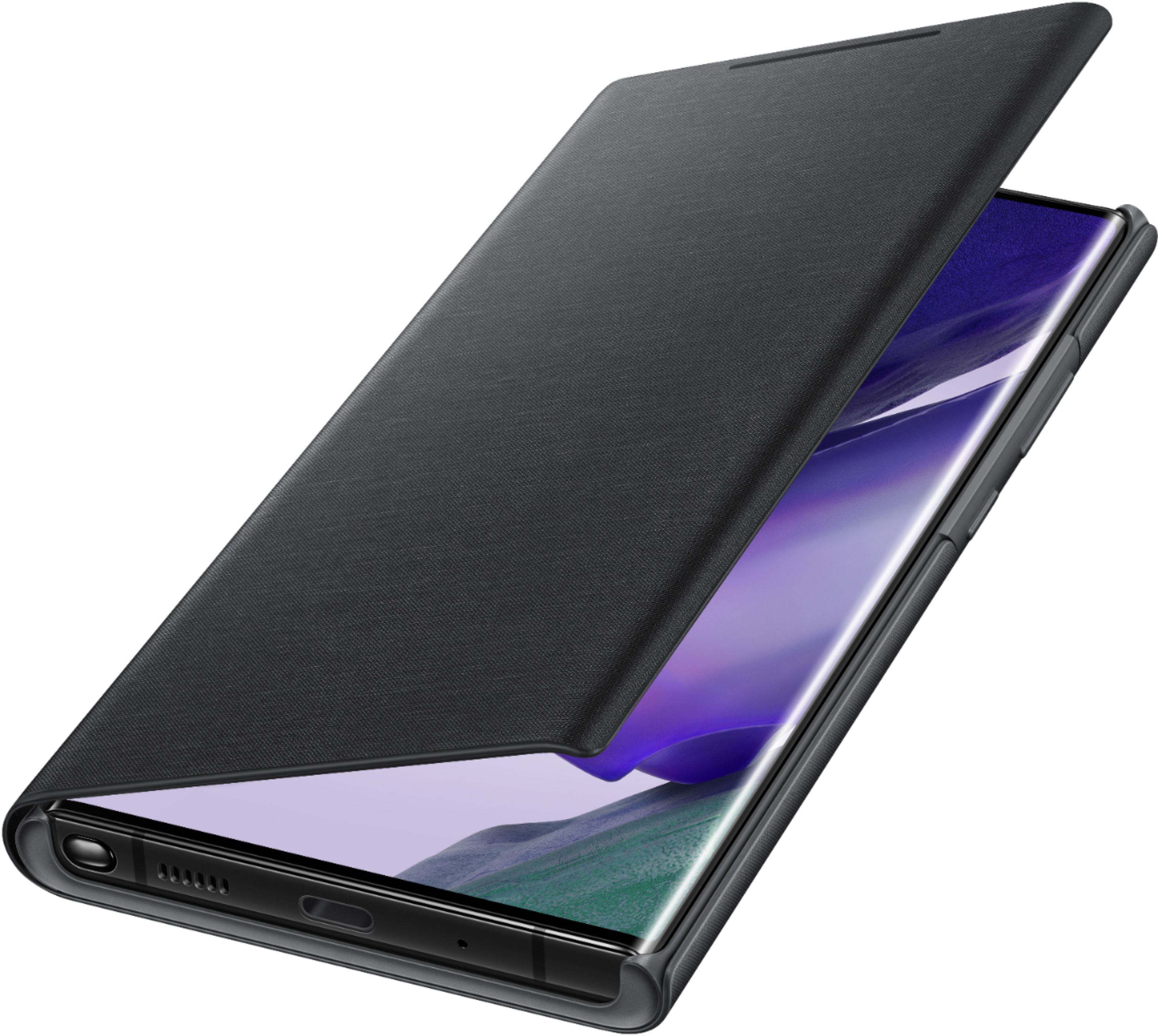 Samsung LED Wallet Cover for Galaxy Note20 Ultra 5G Black EFNN985PBEGUS Best Buy