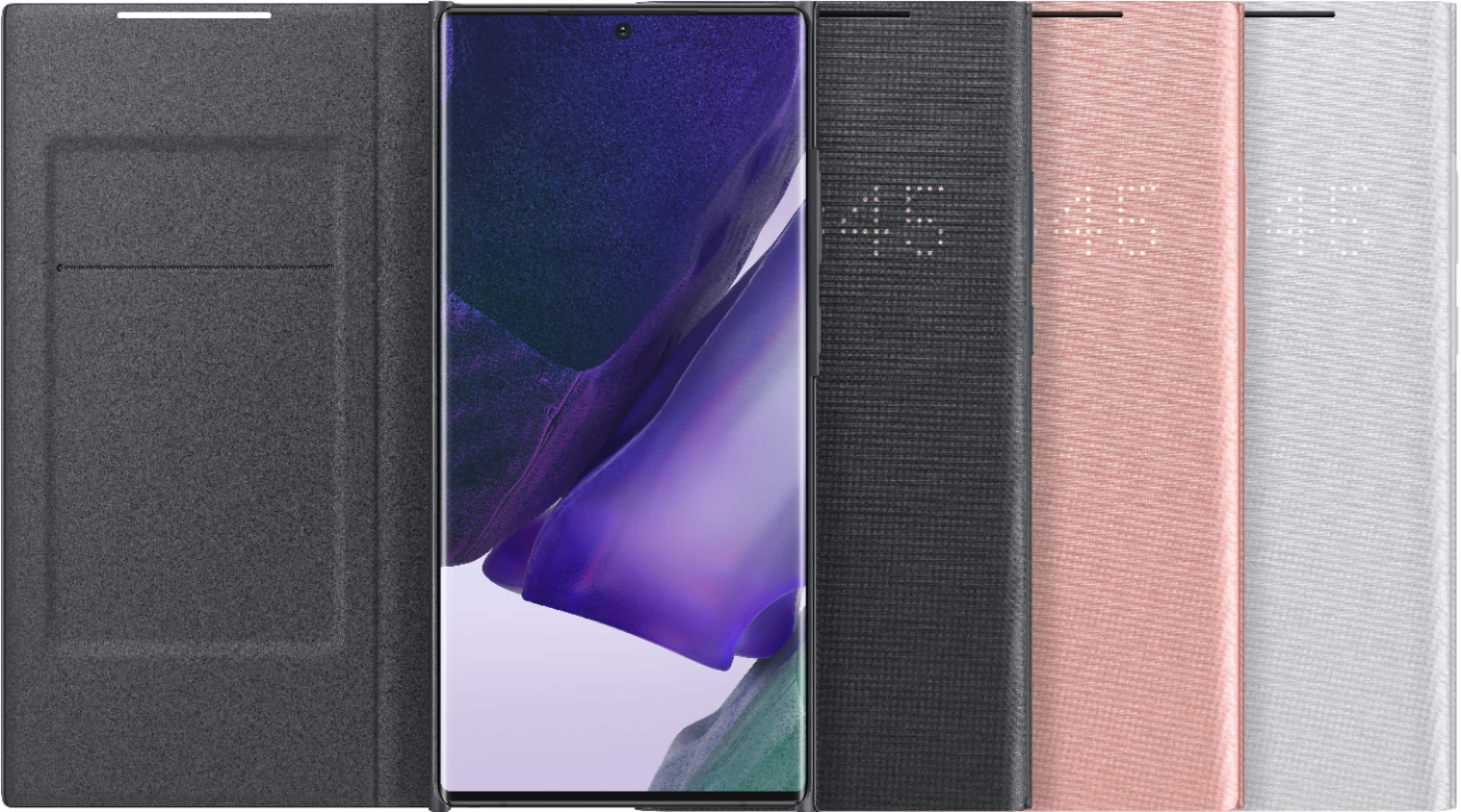 Alt View 14. Samsung - LED Wallet Cover for Galaxy Note20 Ultra 5G - Black.