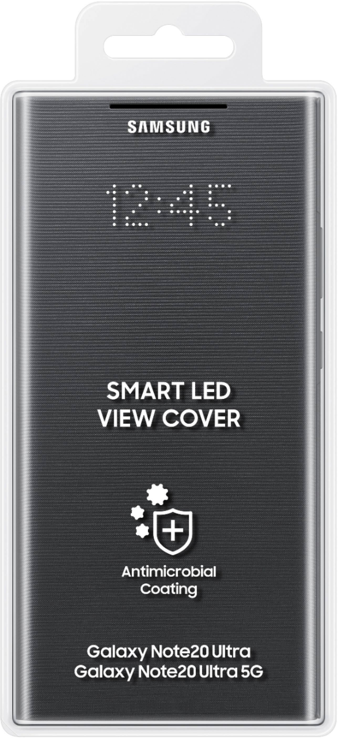 Alt View 15. Samsung - LED Wallet Cover for Galaxy Note20 Ultra 5G - Black.