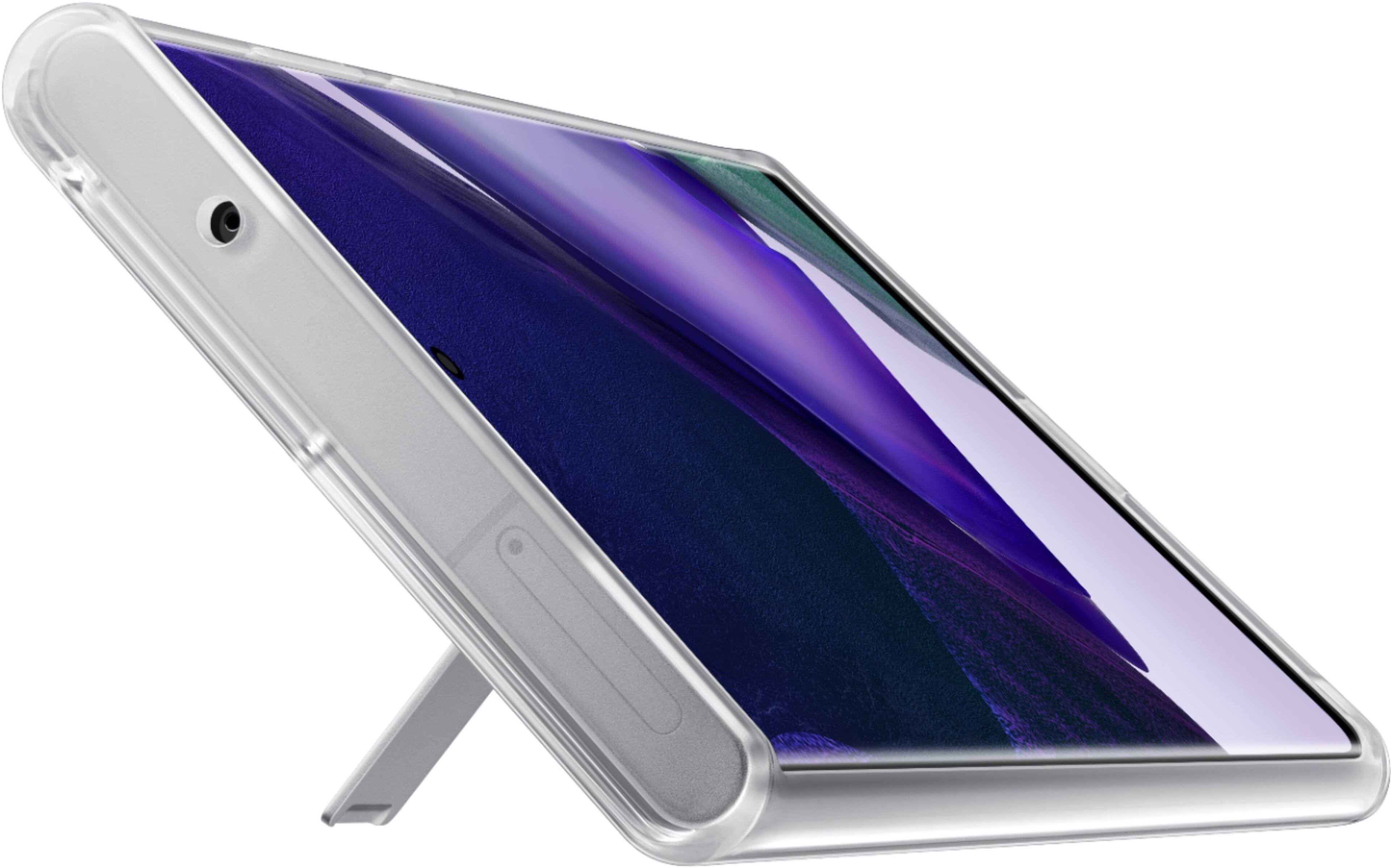 Alt View 13. Samsung - Clear Standing Cover for Galaxy Note20 Ultra 5G - Transparent.