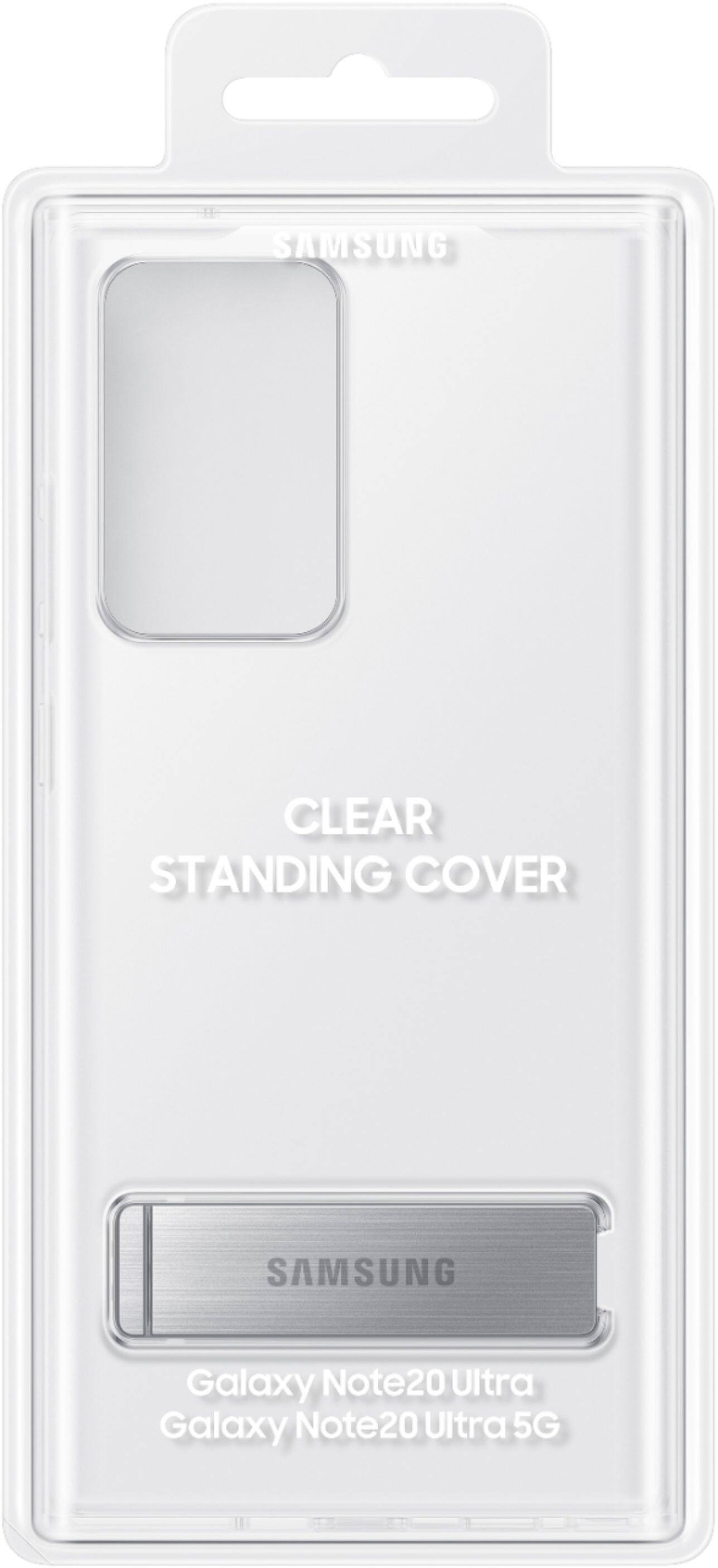 Alt View 17. Samsung - Clear Standing Cover for Galaxy Note20 Ultra 5G - Transparent.