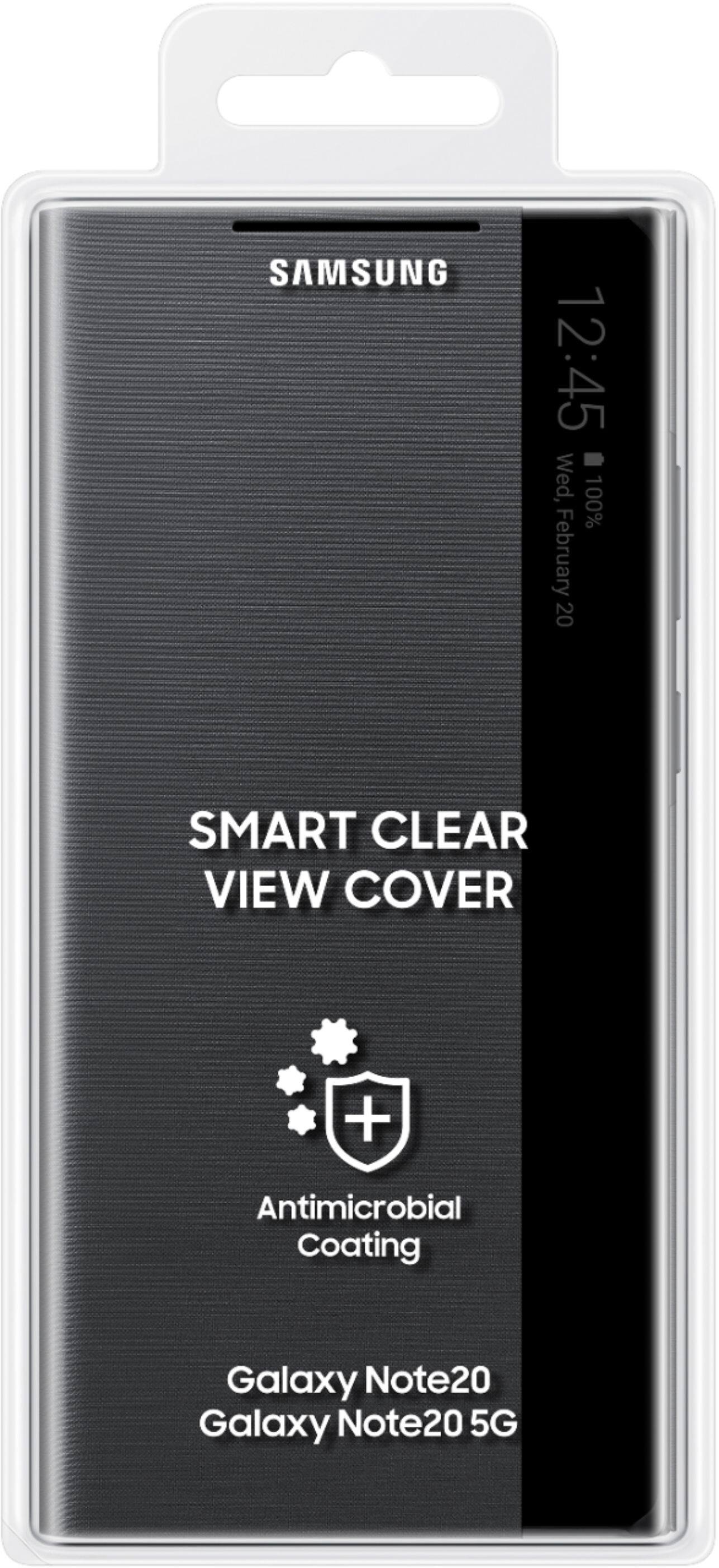 Alt View 15. Samsung - S-View Flip Cover for Galaxy Note20 5G - Black.
